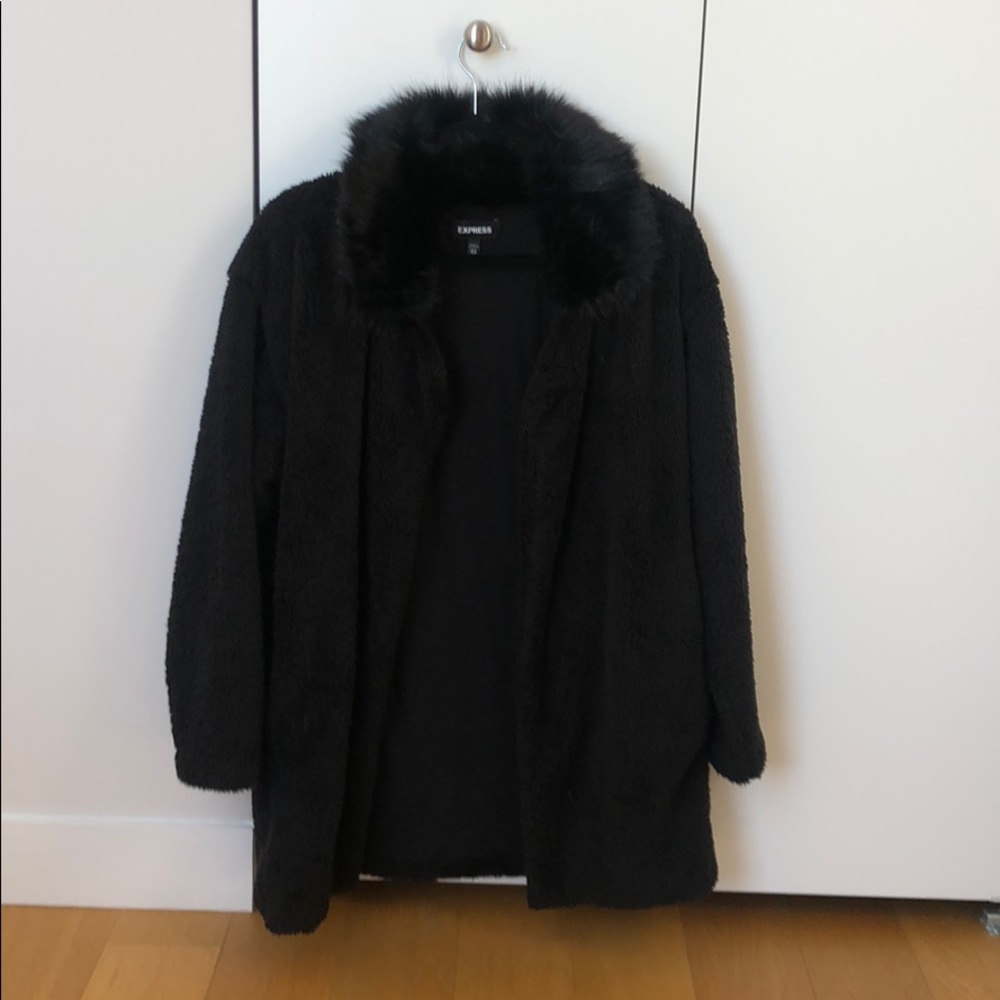 Black teddy cardigan